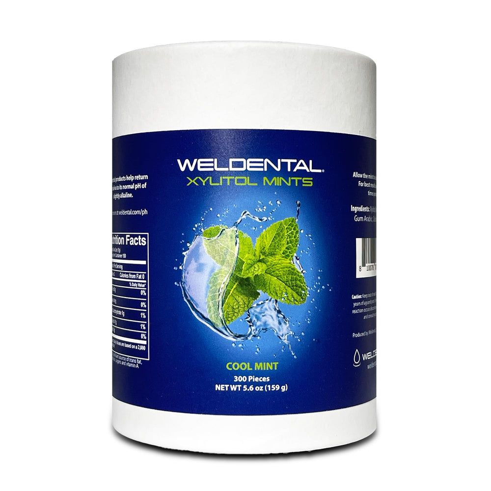 Welldental Xylitol Mints front packaging highlights eco friendly plastic-free design for on the go