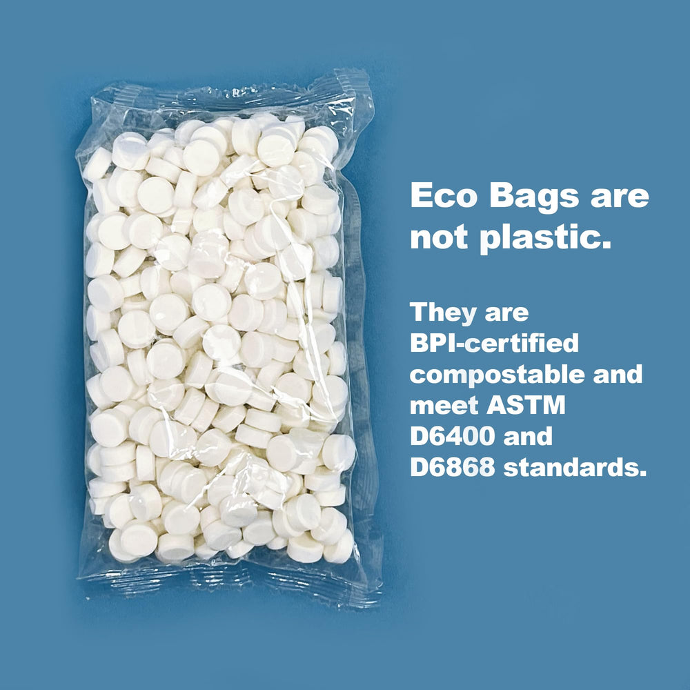 Welldental Xylitol Mints plant material bag emphasizes sustainable refills for your container
