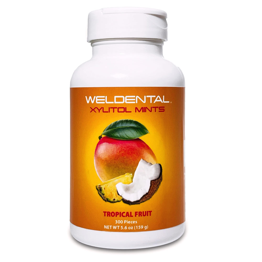 Welldental Xylitol Mints Tropical Fruit pack for everyday breath refreshment