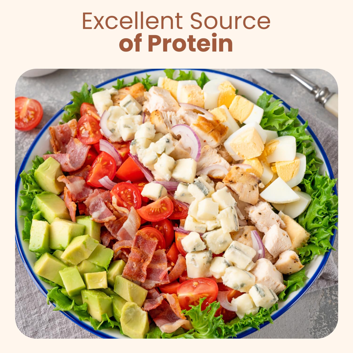 Wellsley Farms premium chunk chicken breast in water with natural flavors for ready meals.