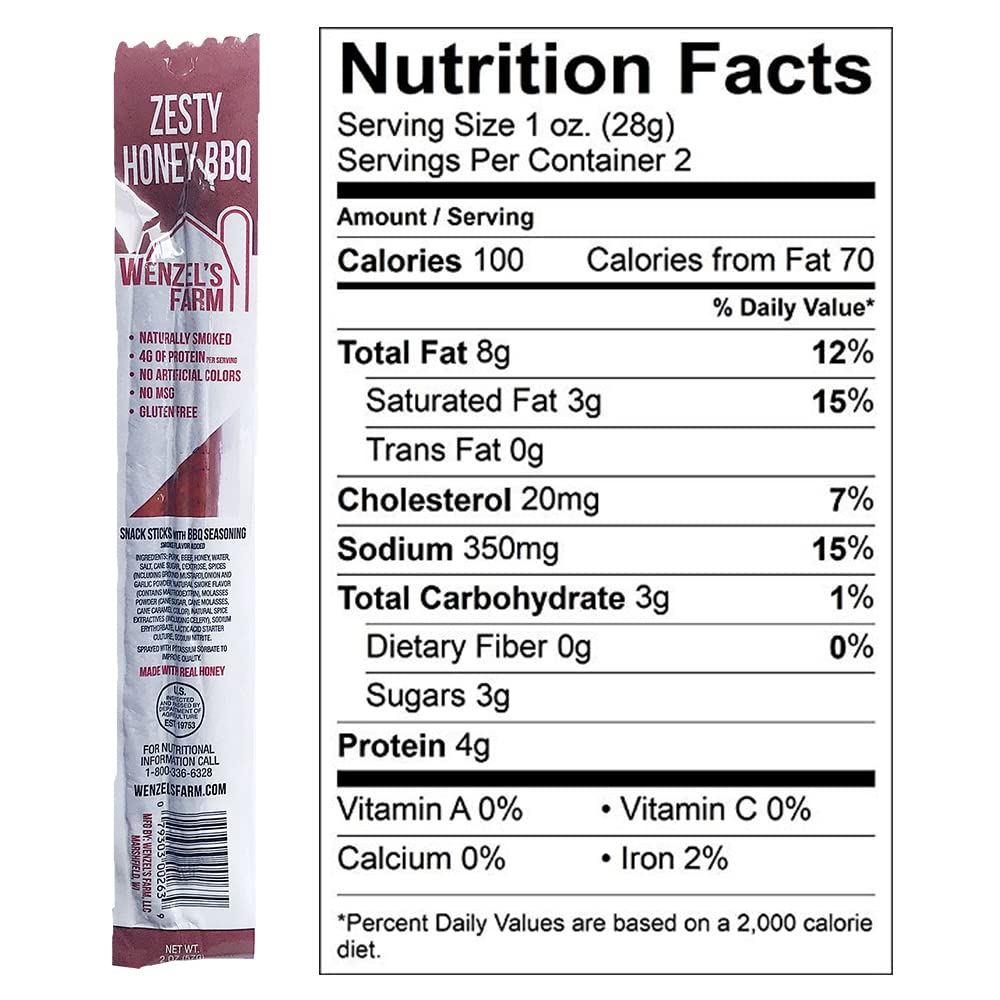 Wenzel's Farm Dill Pickle snack sticks, tangy kick perfect for lunchboxes.