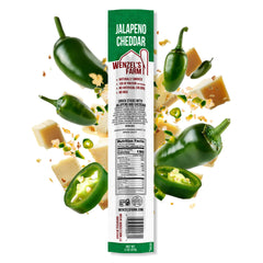 Bite-size jalapeño cheddar sticks ready for lunchboxes and quick energy between tasks.