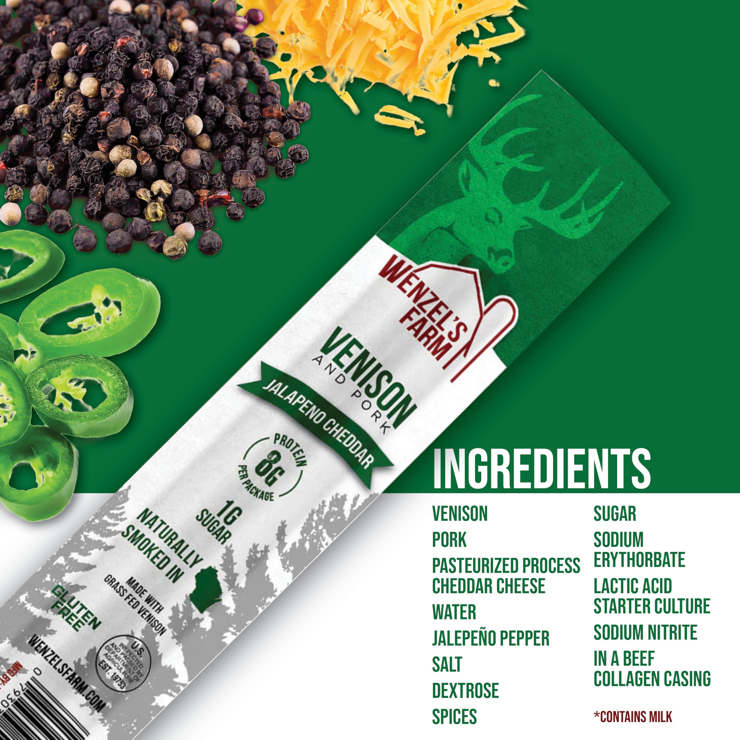 Gluten-free badge indicates a safe option for gluten-sensitive shoppers from Wenzel's Farm.