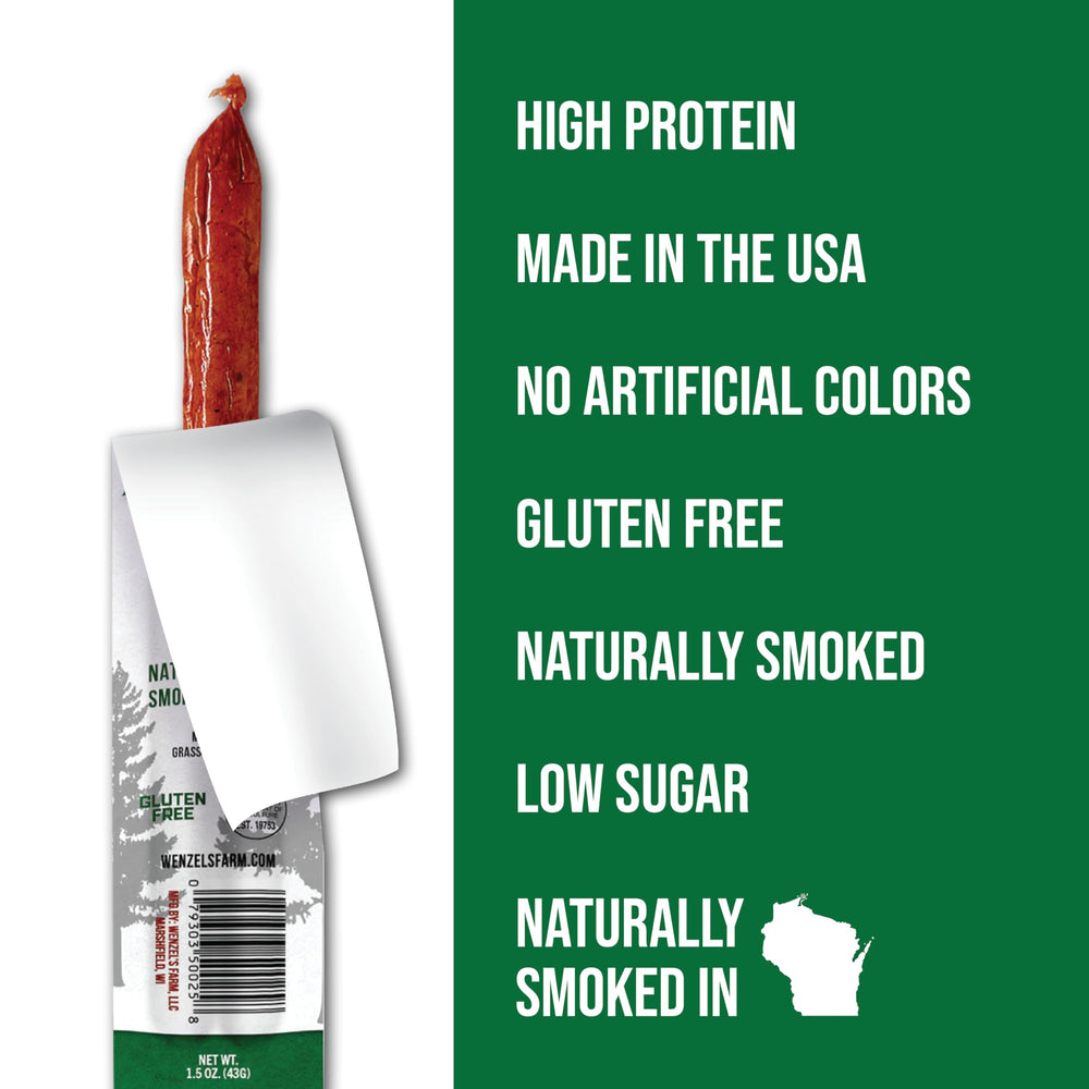 Wisconsin-made stamp signals small-batch craft from the Midwest at Wenzel's Farm.