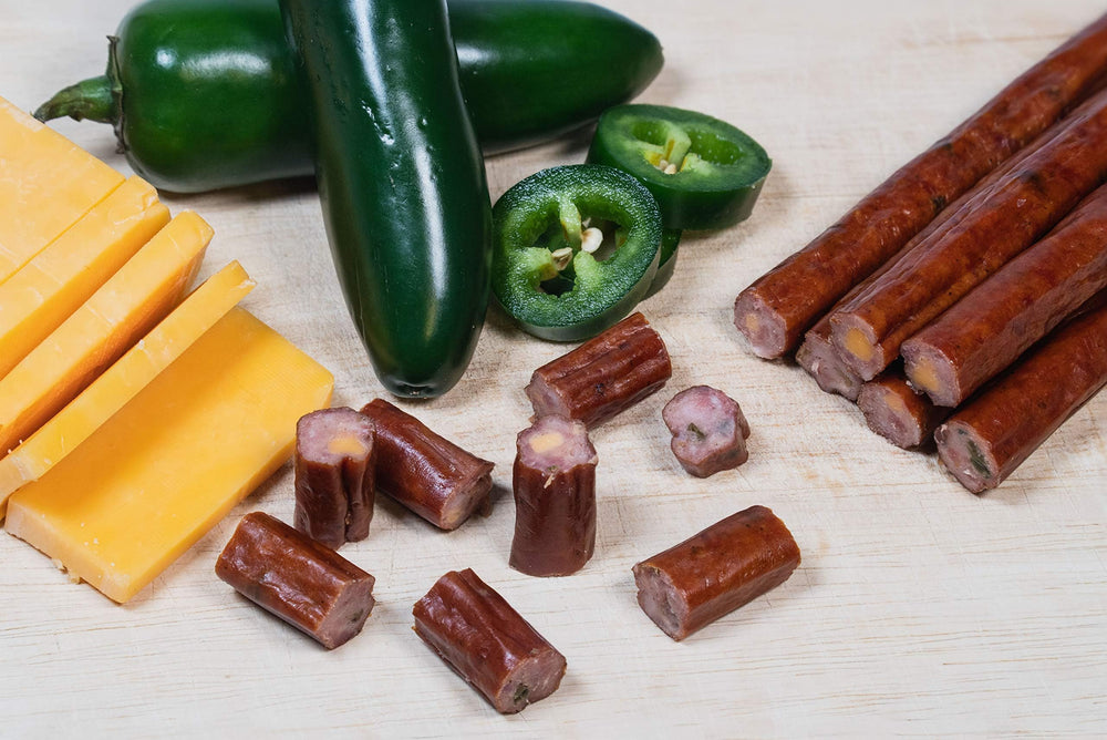 Nutrition snapshot shows protein, carbs, and calories per serving for Wenzel's Farm sticks.