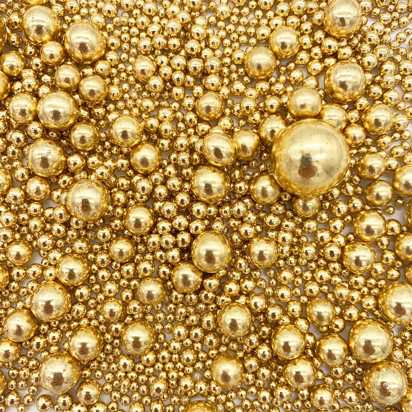 Weraru gold pearl sugar sprinkles bottle front showing decorative cake topping option