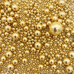 Weraru gold pearl sugar sprinkles bottle front showing decorative cake topping option