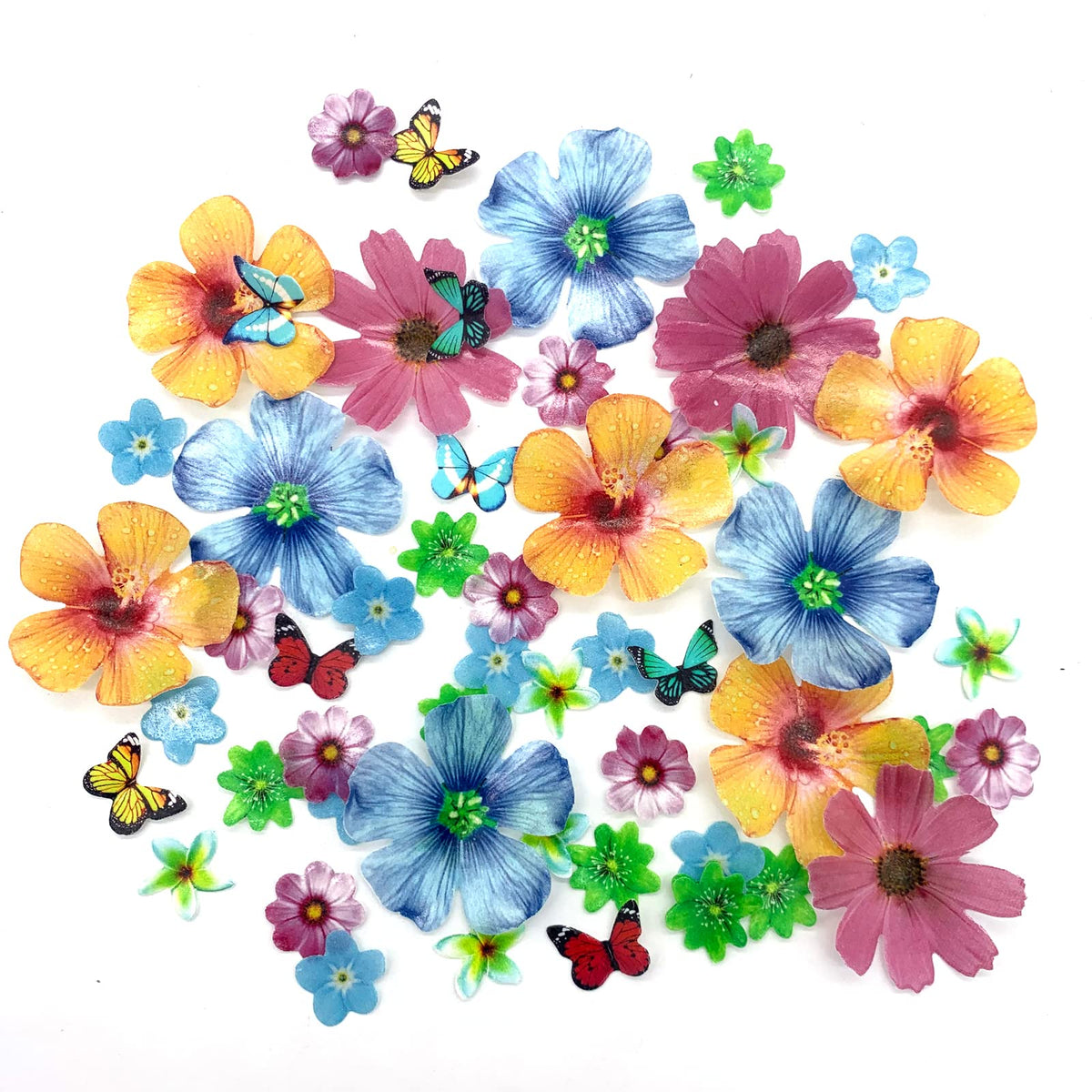 Weraru edible butterflies 0.9 inch, ideal for elegant cake decoration and whimsy.