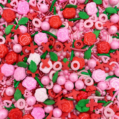 Weraru Rose Hearts Sprinkles decorate cakes for festive occasions