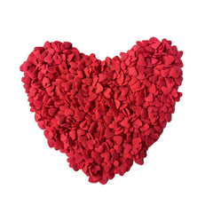 Weraru Valentines Sprinkles Red Hearts on cookies for charming dessert enhancement