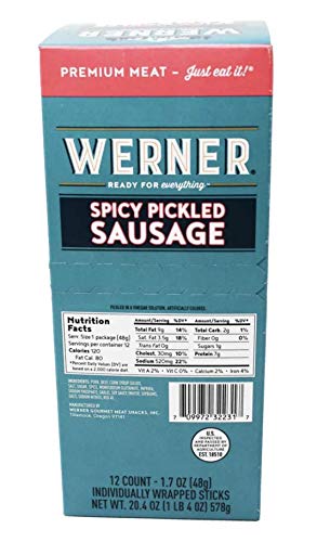 Werner gourmet meat snacks from Tillamook, Oregon with real ingredients and smoky flavor