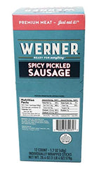 Werner gourmet meat snacks from Tillamook, Oregon with real ingredients and smoky flavor