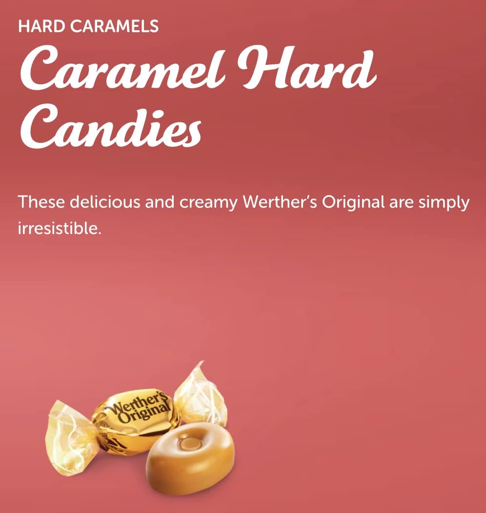 Display-ready Werther's caramel candies for home or office bowls