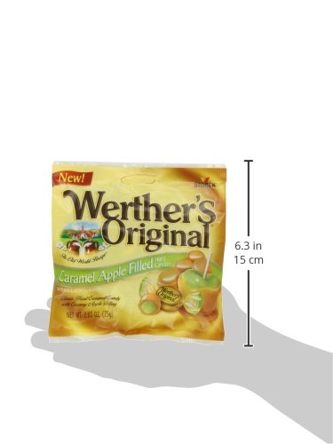 Gift tin featuring Werther's caramel apple candies for celebrations.