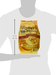 Werther's Original caramel aroma close-up in a bowl, inviting snacking