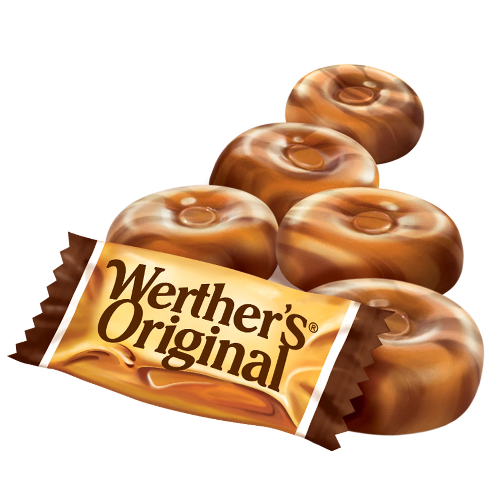 On the go Werther's Original candy pack fits in a bag or pocket.