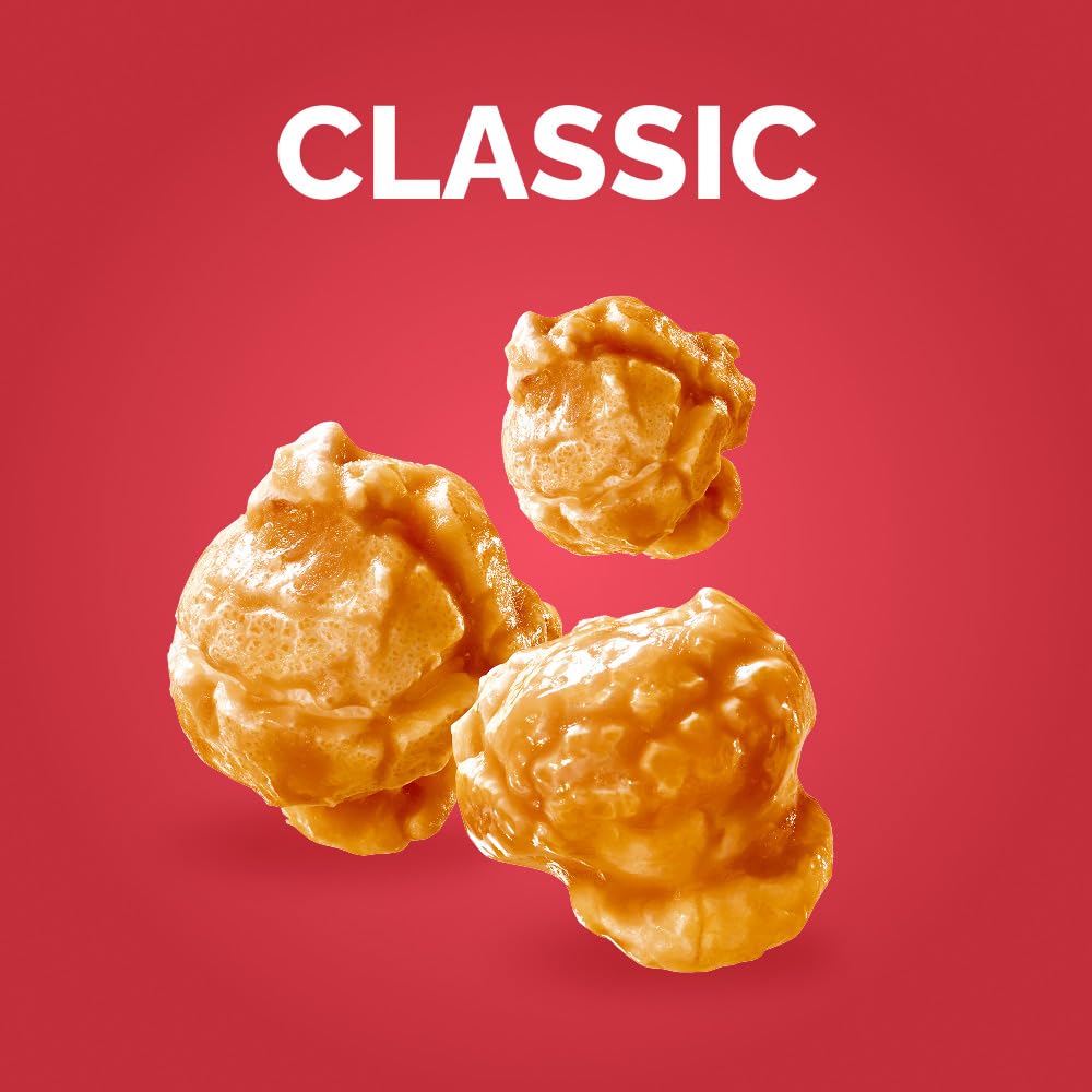 Werther's Original caramel popcorn classic 140g pack-2 ingredient label informs taste cues.