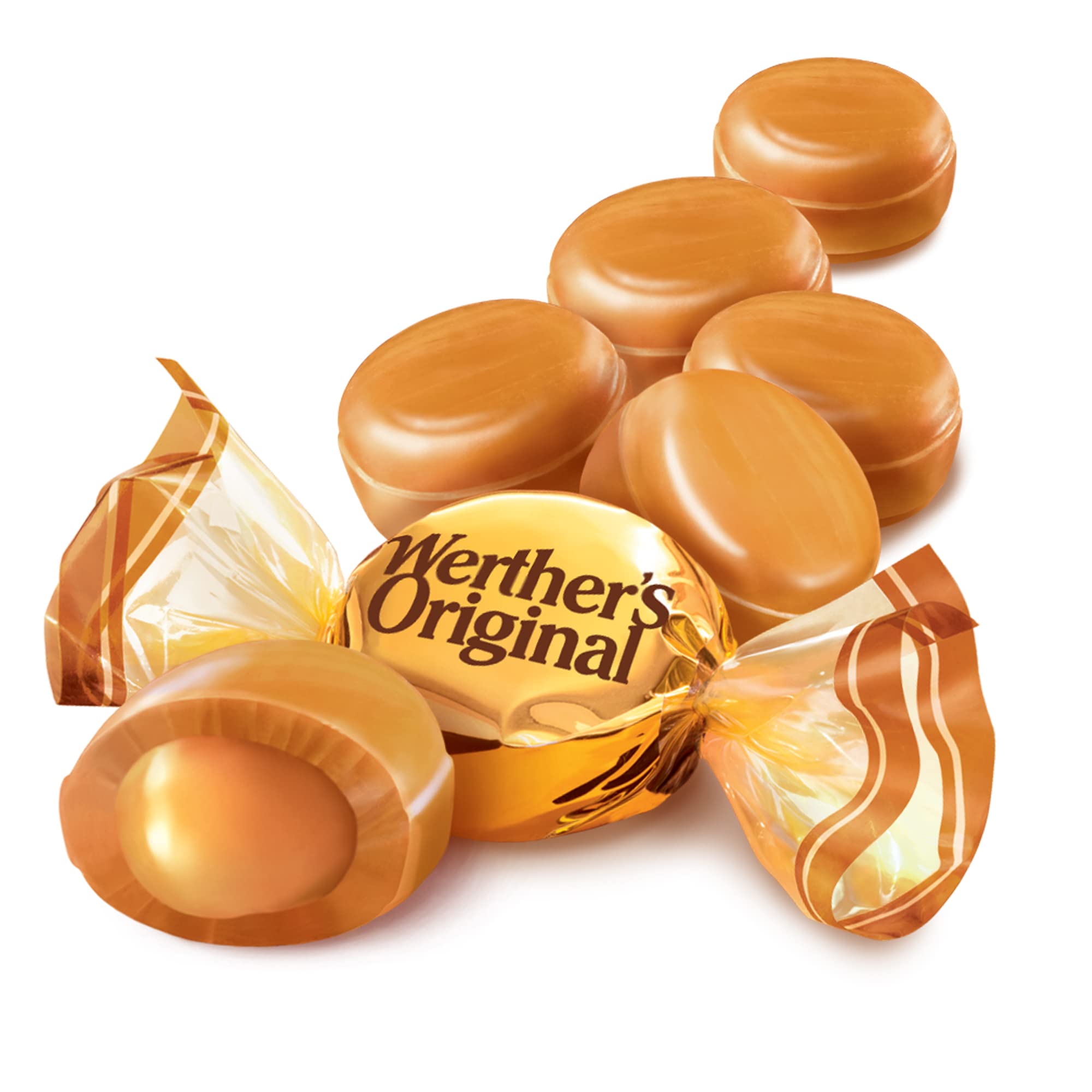 Werther's Original flavors range, including hard, soft, chewy, and sugar-free options
