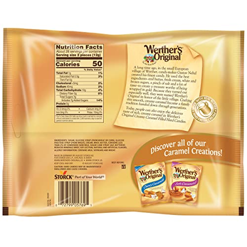 Individually wrapped Werther's Original caramels are convenient for sharing