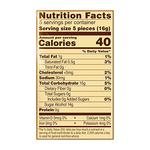 Individually wrapped Werther's Original sugar-free caramel coffee candy for freshness on the go