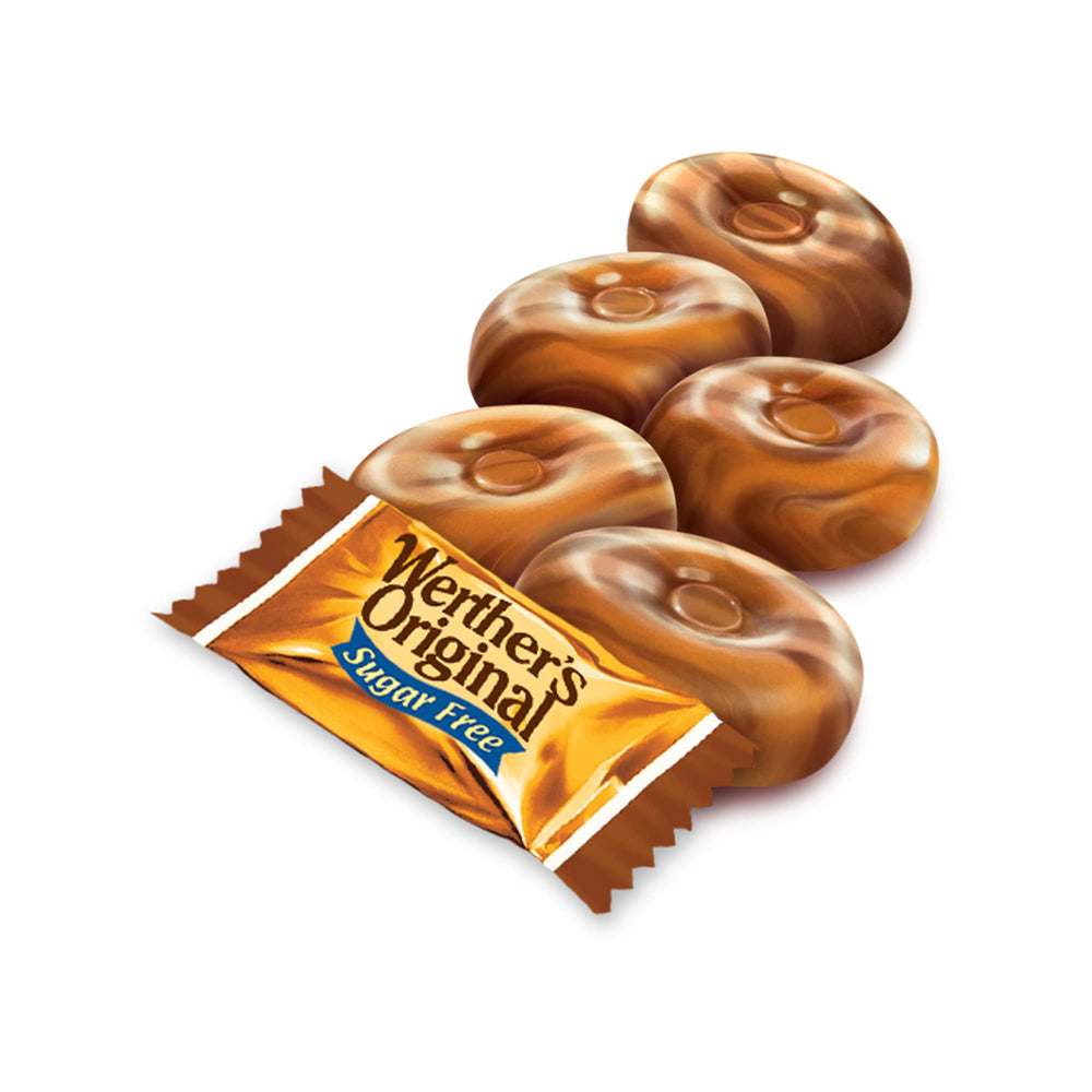 Gift-ready Werther's Original sugar-free caramel coffee hard candy pack