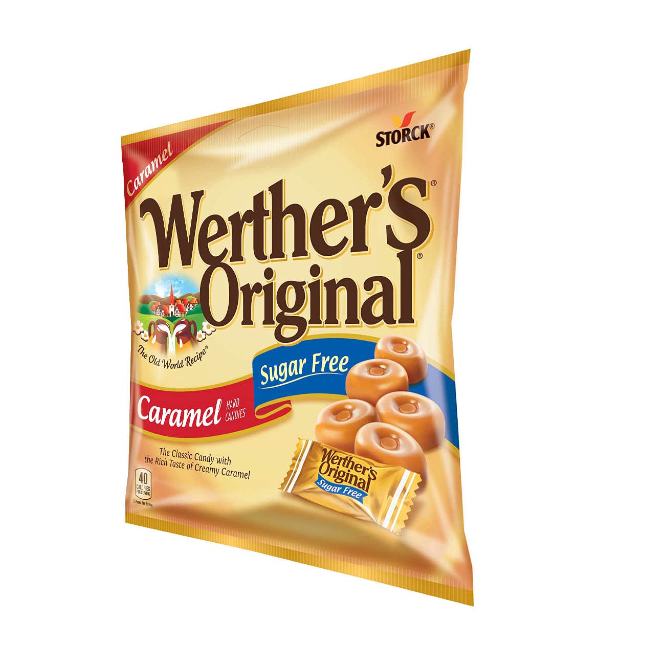 On-the-go Werther's Original sugar-free caramel candies easy to carry.