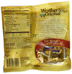 Werther's Original sugar-free hard candies 3-pack packaging side view for convenient storage