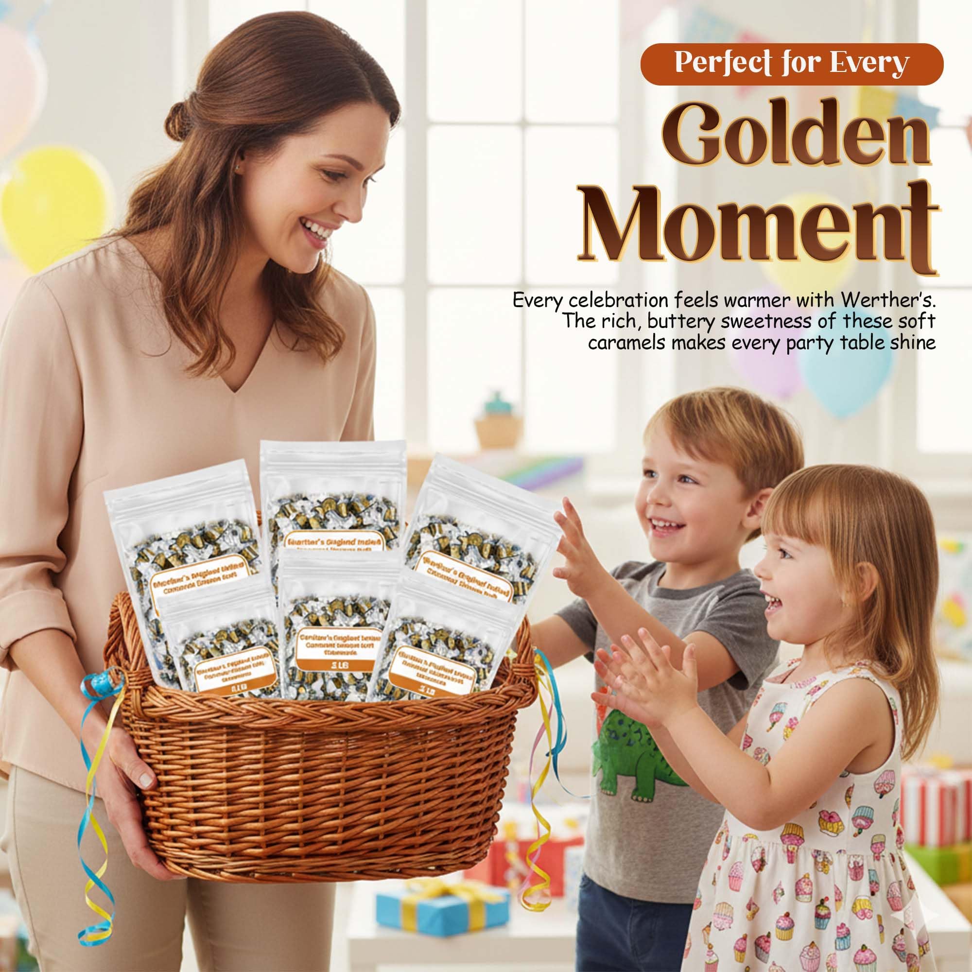 Werther's Soft Salted Caramel in a snack box, elevating selections.