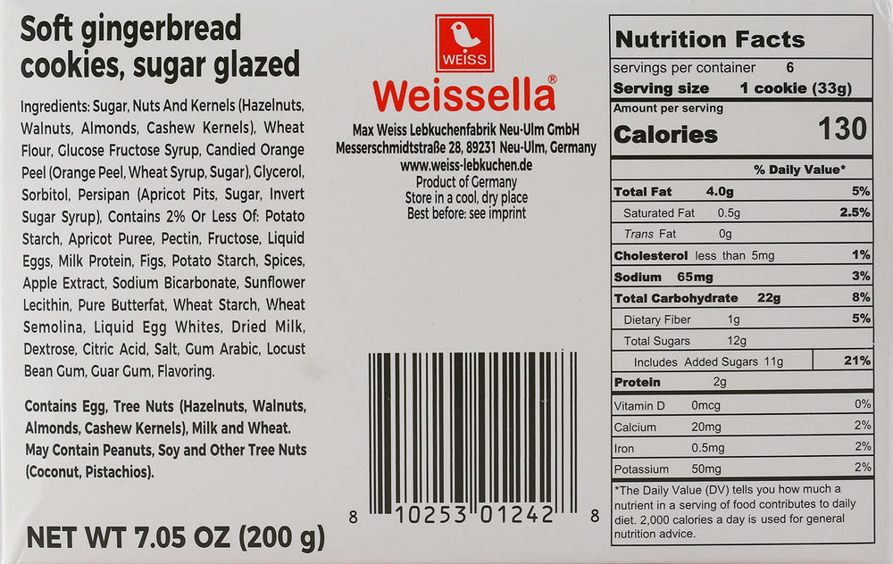 Wess Weissella soft gingerbread cookies gingerbread spice aroma ready for cozy moments