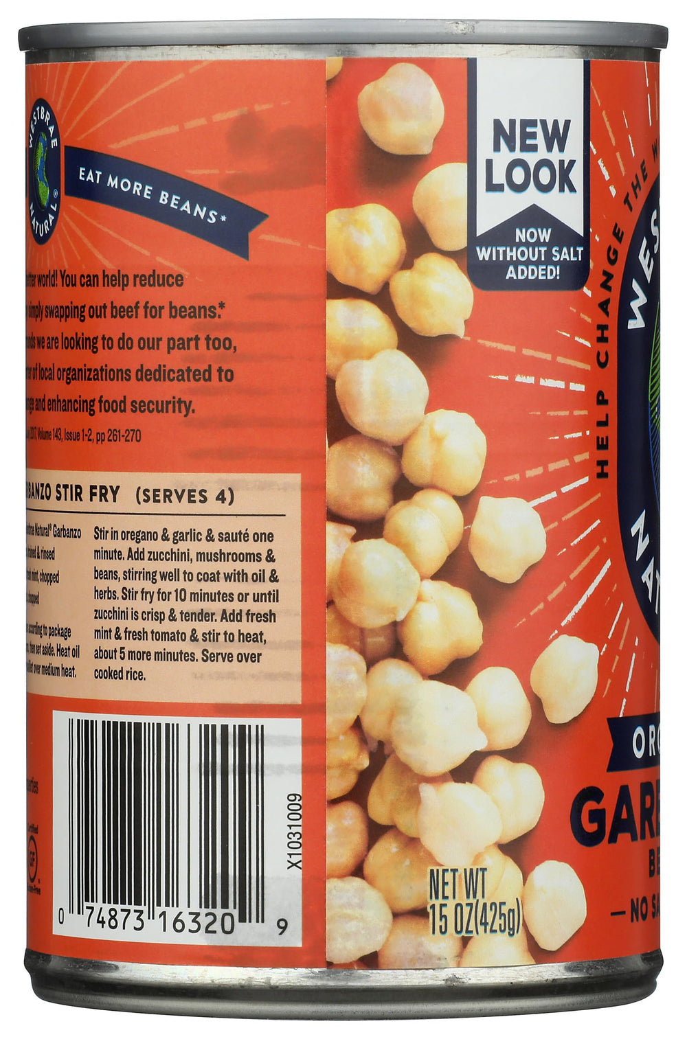 Westbrae Natural garbanzo beans nutty aroma evokes fresh pantry presence