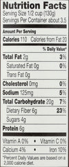 Westbrae Natural garbanzo beans label highlights organic certification and pantry-friendly packaging