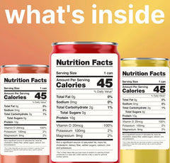 Wet Hydration Protein Water Kiwi Strawberry can emphasizes electrolytes and Vitamin D.