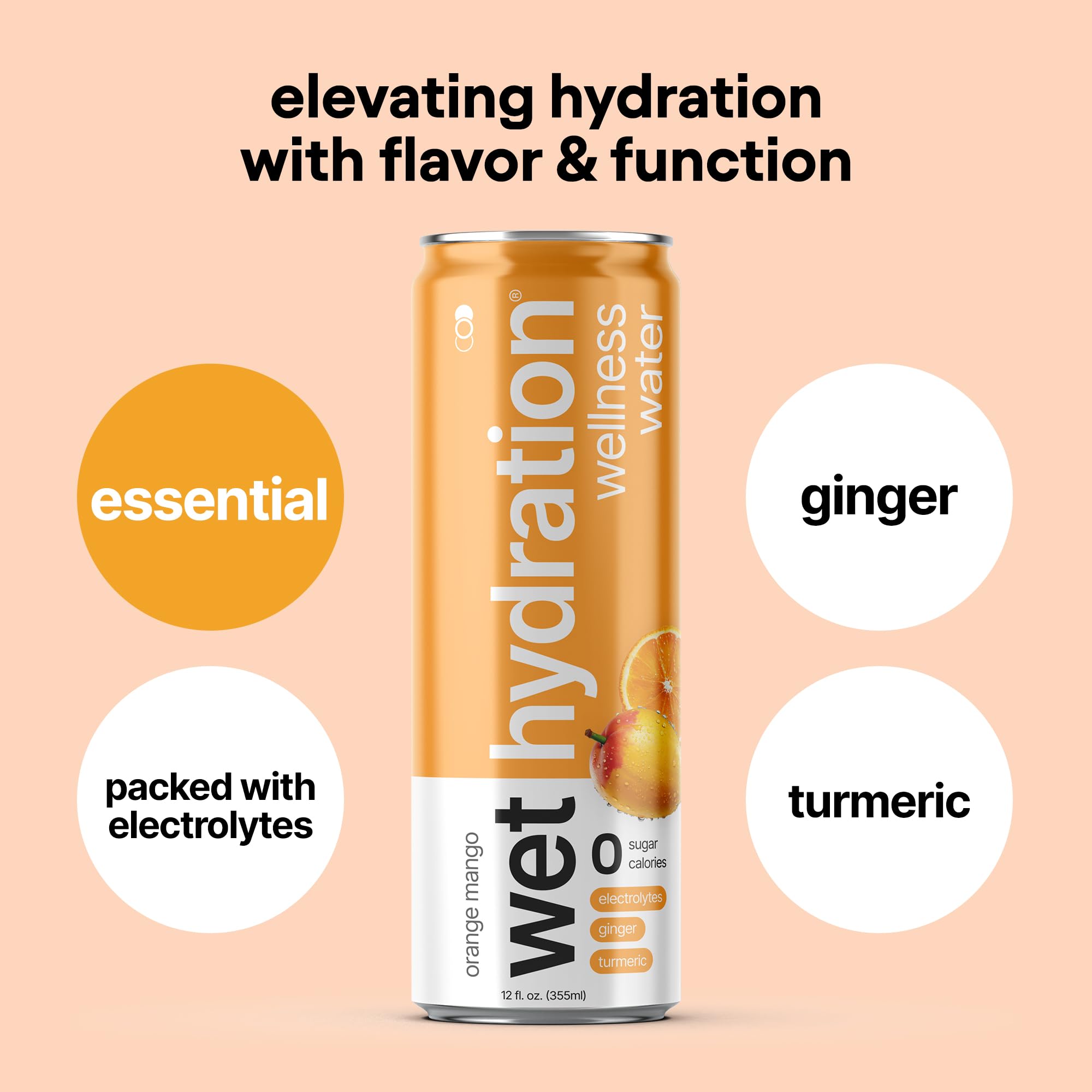 Wet Hydration White Grape Lemonade can — natural flavor with no artificial ingredients.