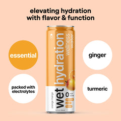 Wet Hydration White Grape Lemonade can — natural flavor with no artificial ingredients.