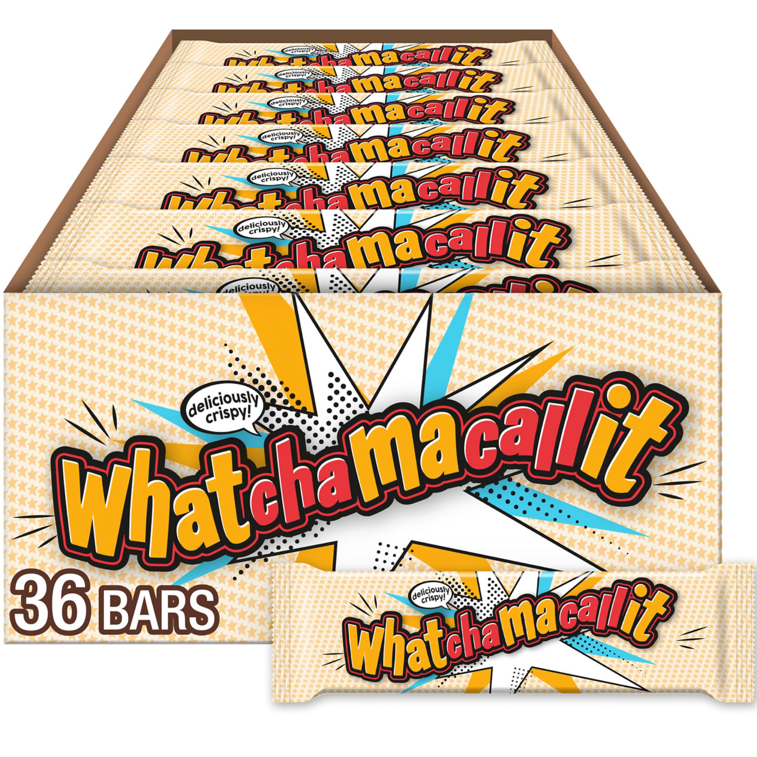 Whatchamacallit chocolate caramel peanut crisps bar for on-the-go snacking
