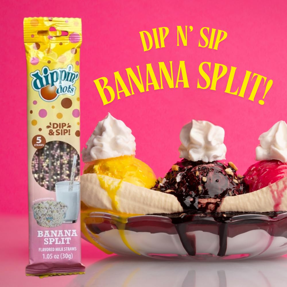 Whatever Brands USA Dippin’ Dots straw kit ideal for lunchboxes and on the go