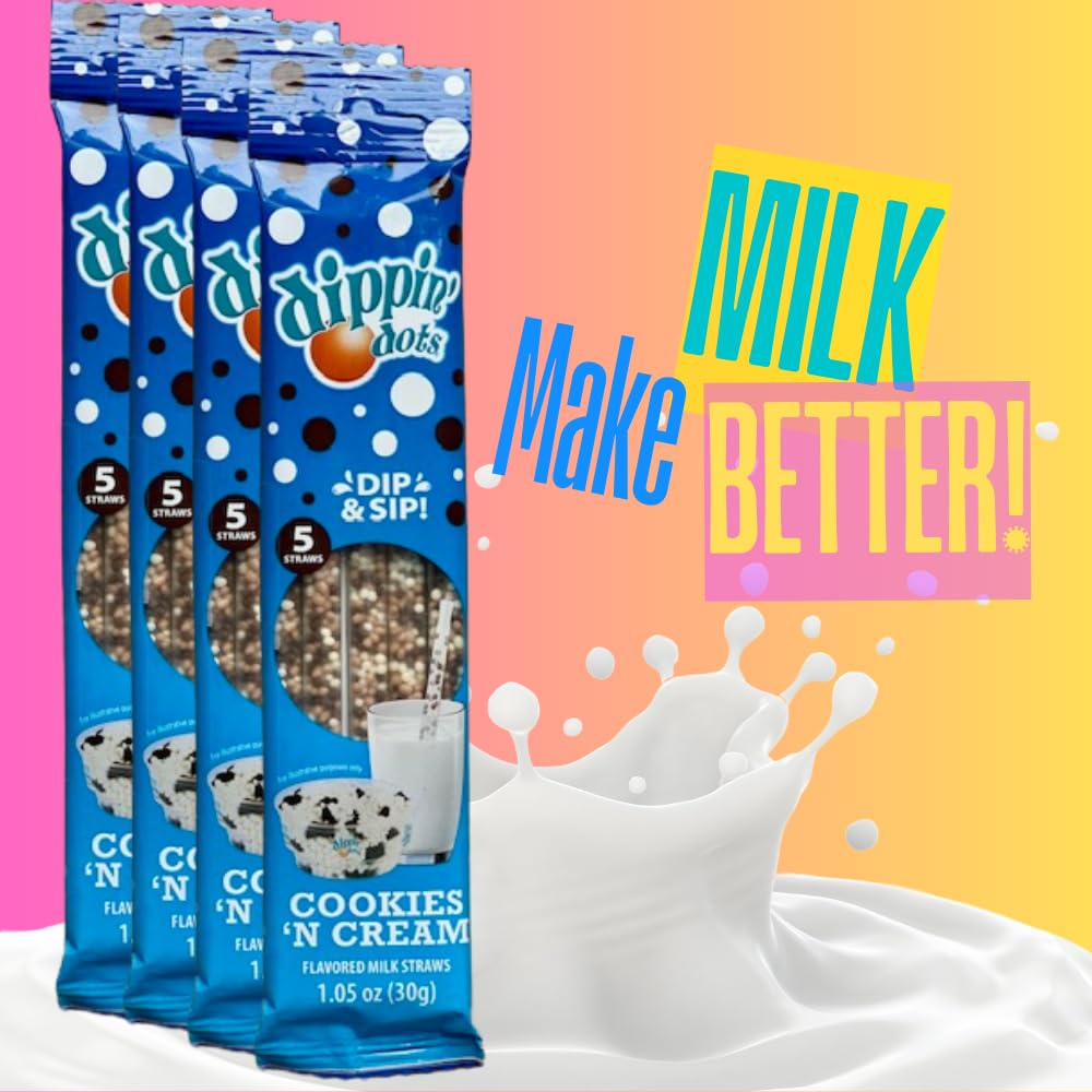 Individually wrapped straws stay fresh on the go.