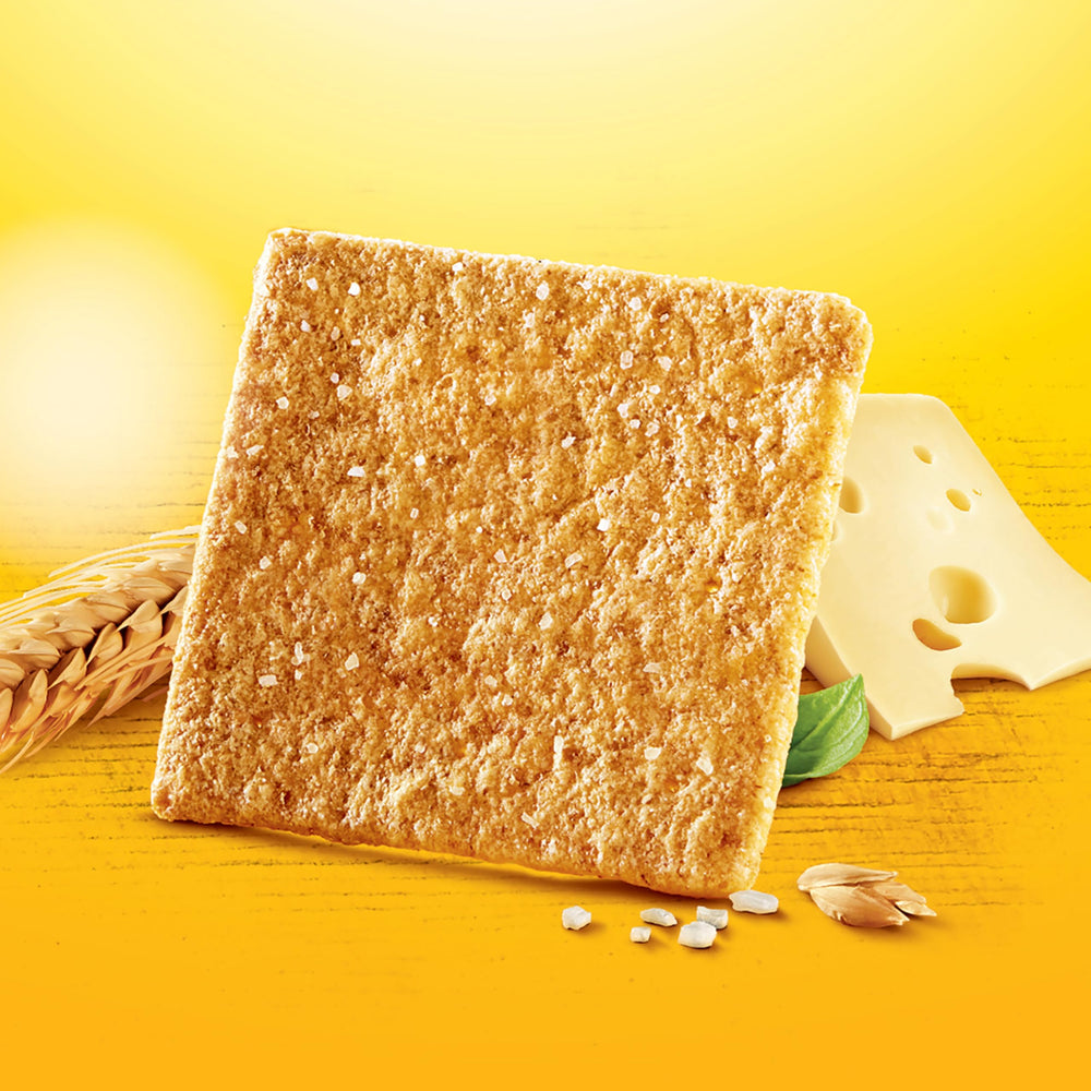 Wheat Thins BIG Snacks cheese board setup with crisp crackers