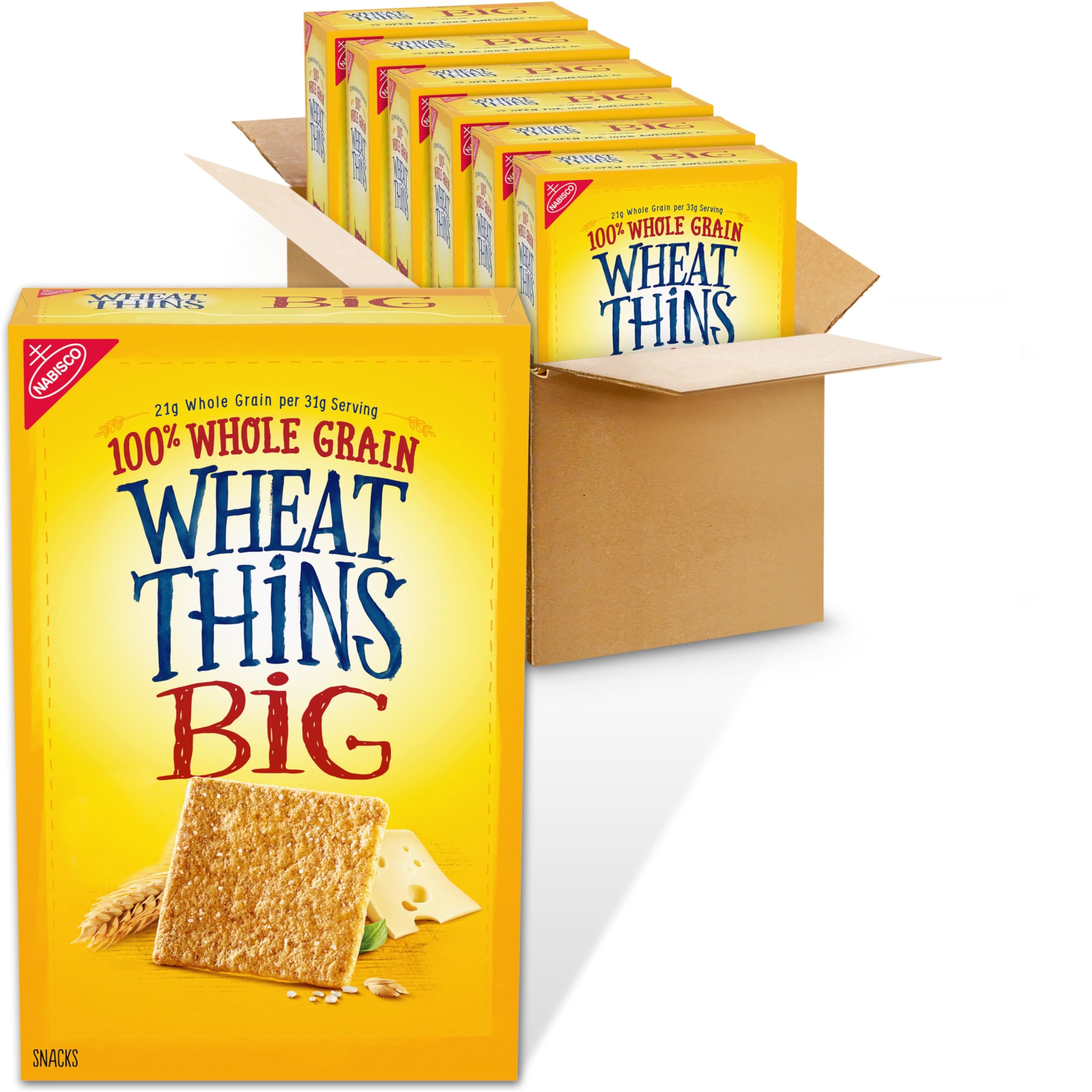 Wheat Thins BIG Snacks pack-front showing bulk crackers ideal for parties