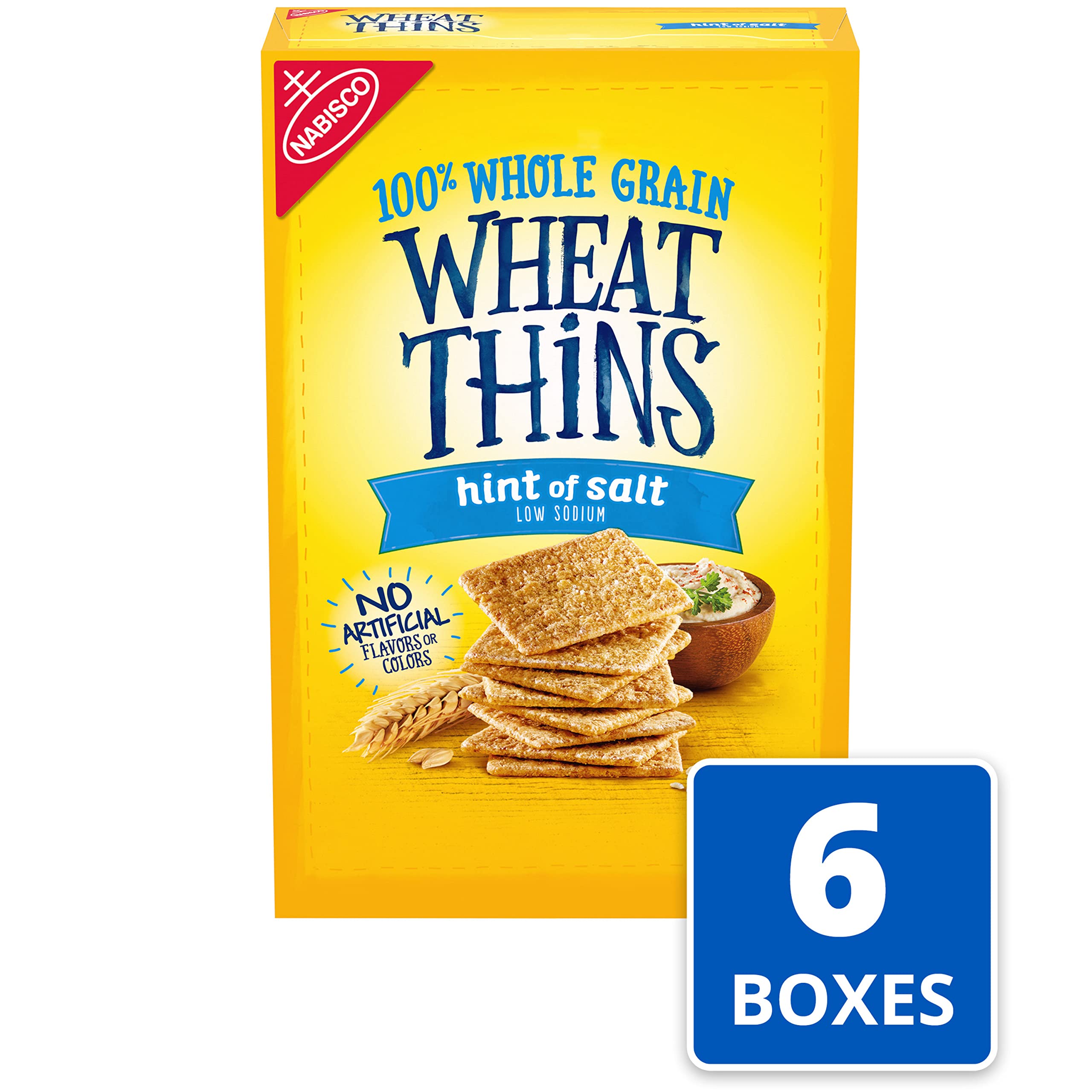 Wheat Thins Hint of Salt on a cheese board for entertaining.