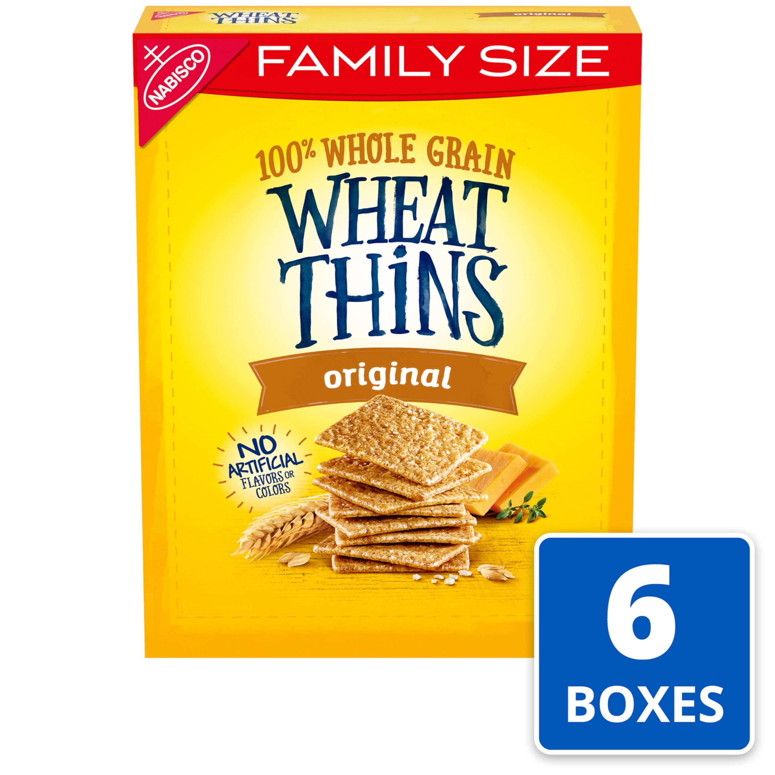 Wheat Thins Original on a cheese board adds texture and balance.