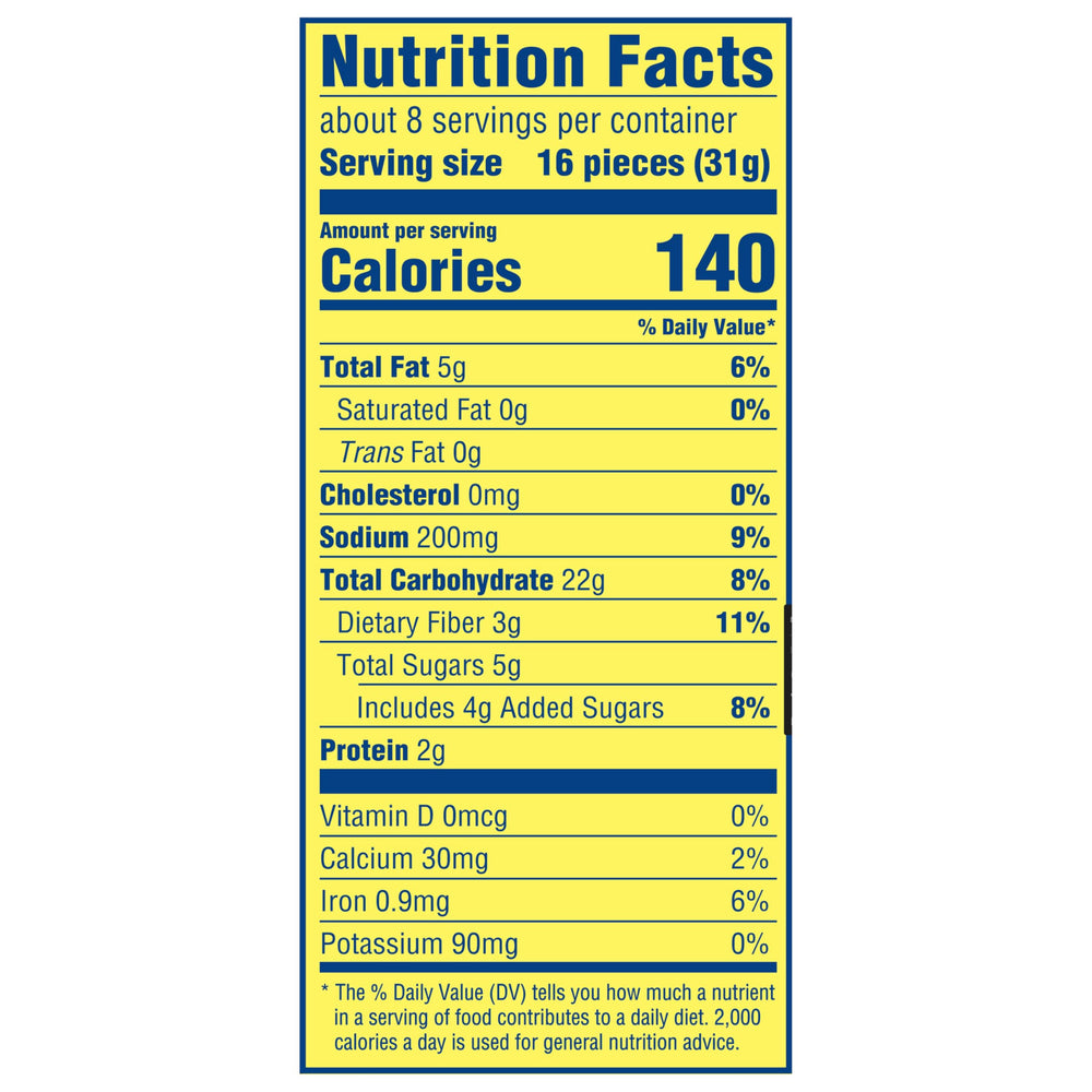 Close-up of Wheat Thins Original crackers highlighting crisp texture.