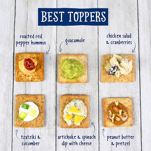 Wheat Thins Original nutty flavor complements dips and toppings.