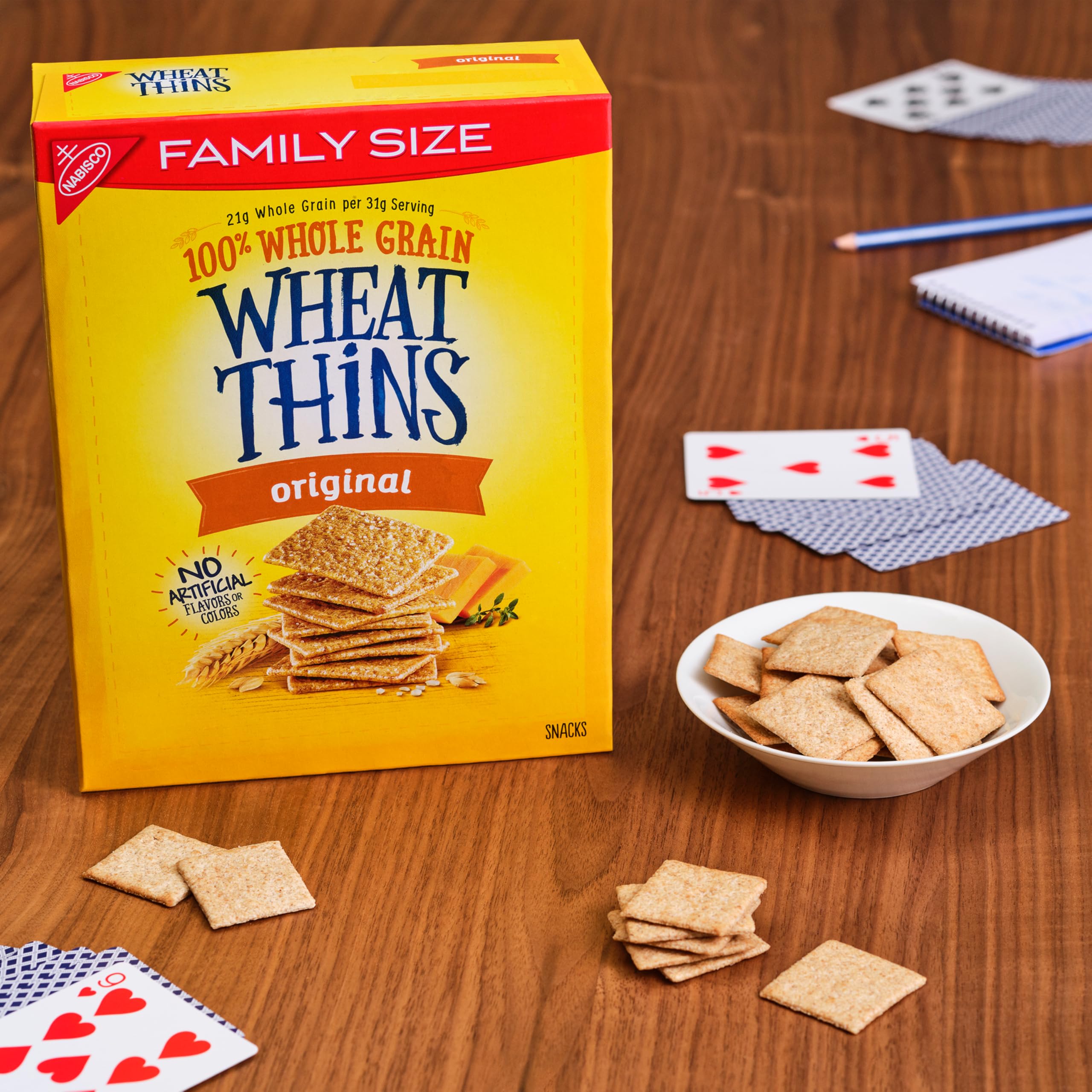 Wheat Thins Original whole grain crisp with a light, appetizing crunch.