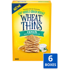 Wheat Thins Ranch Crackers closeup of crisp texture and finish