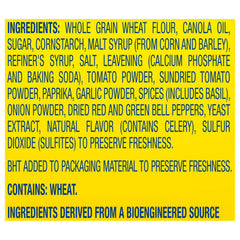 Wheat Thins Sundried Tomato & Basil crackers paired with dips for easy snacking