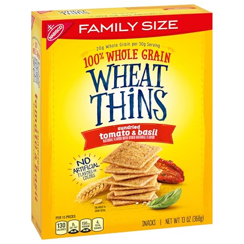 Quick snack: Wheat Thins Sundried Tomato & Basil crackers