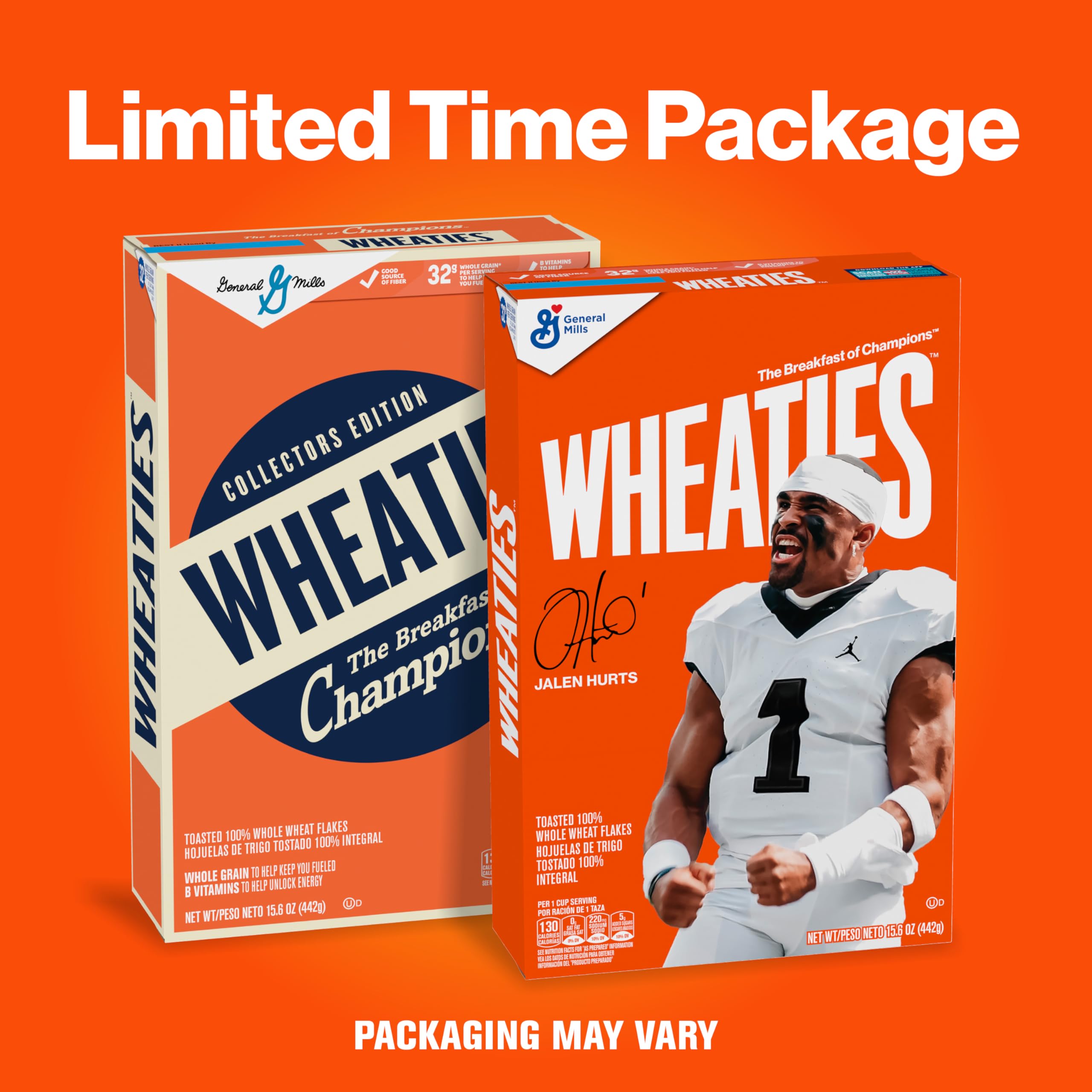 Close-up of toasted whole wheat flakes from Wheaties