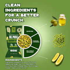 Where You Bean Edamame Dill Pickle crunchy edamame bite close-up