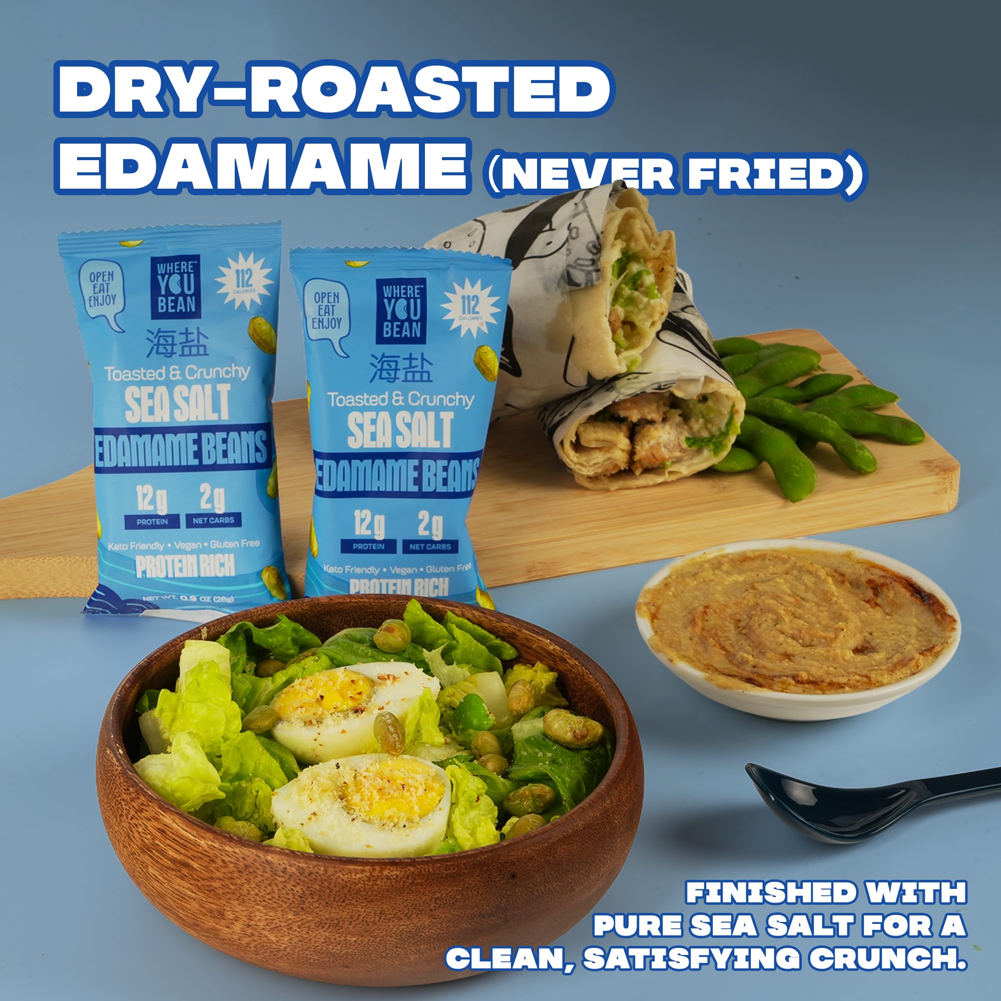 Where You Bean Edamame family-pack snack perfect for sharing